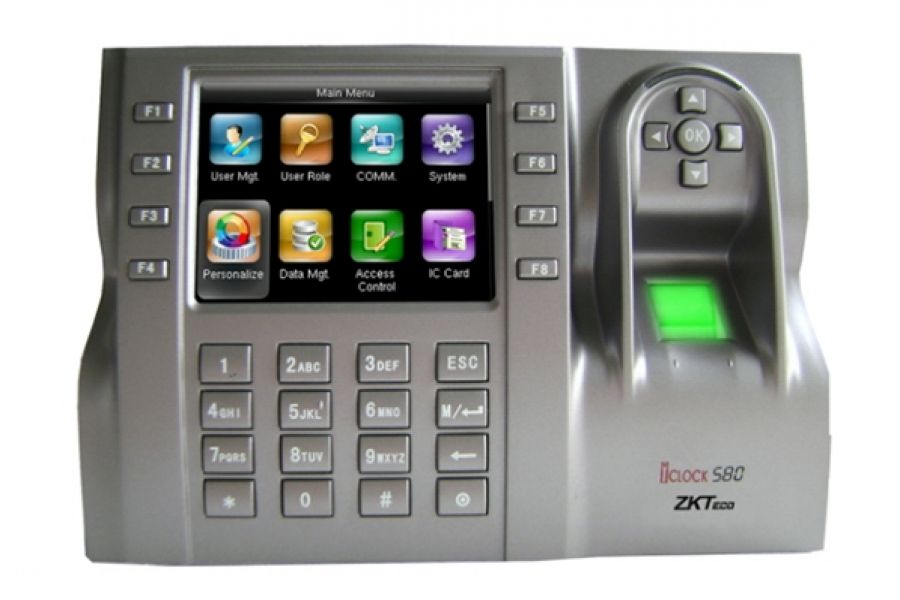 ZK ICLOCK 580 PARMAK İZİ OKUYUCU